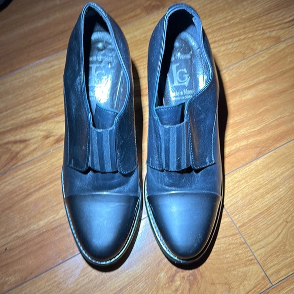 Excellent condition, Woman’s Italian Luca Grossi heeled leather boots. size 38 - Picture 4 of 11